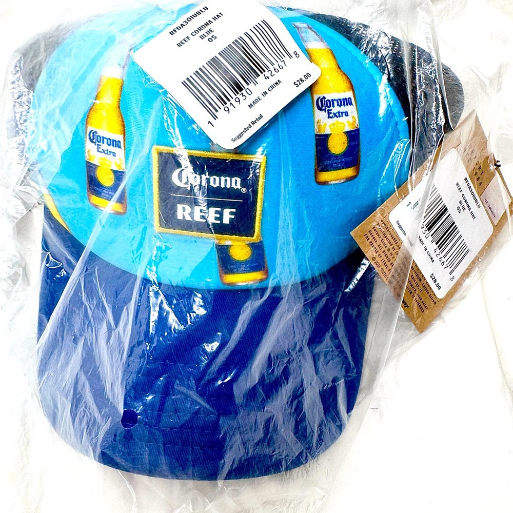 REEF‎ Corona Beer Snap Back Cap Baseball hat, New!